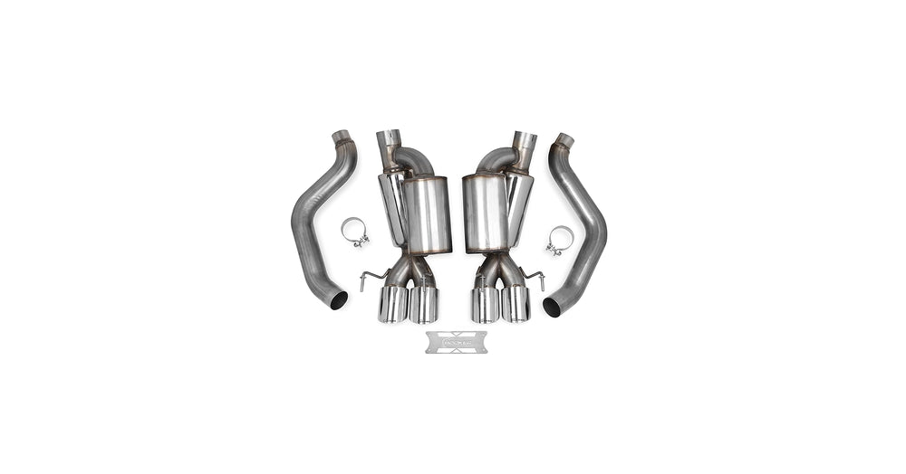 0508 C6 CORVETTE AXLE BACK EXHAUST W/MUFFLERS