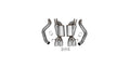 0508 C6 CORVETTE AXLE BACK EXHAUST W/MUFFLERS