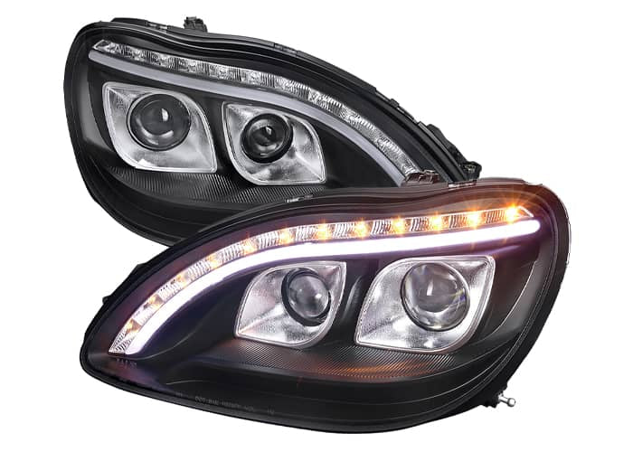 PROJECTOR HEADLIGHT BLACK HOUSING