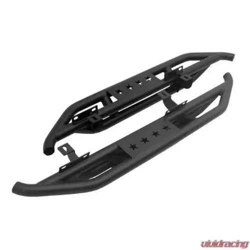 0718 WRANGLER JK 2DR STAR ARMOR KIT TXT BLACK RUNNING BOARDS