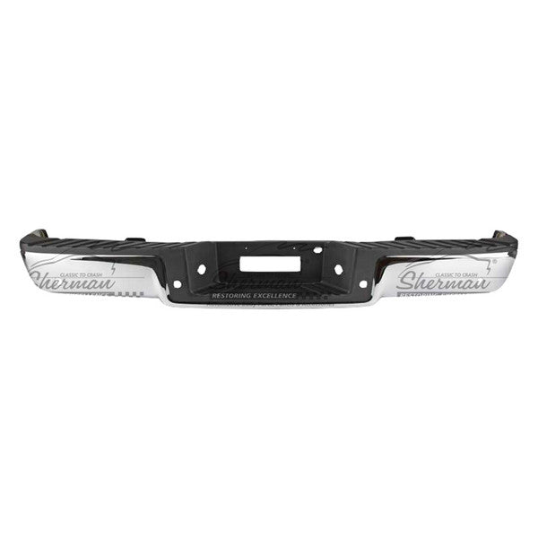 REAR BUMPER ASSY STYLESIDE; W/REAR OBJECT SENSORS; W/TOWING PKG; W/PB; CHROME; FORD F150 0608