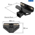 0318 RAM 1500/0313 RAM 2500/3500 CLASS 3 HITCH & COVER KIT FACTORY STYLE 2 IN REAR RECEIVER