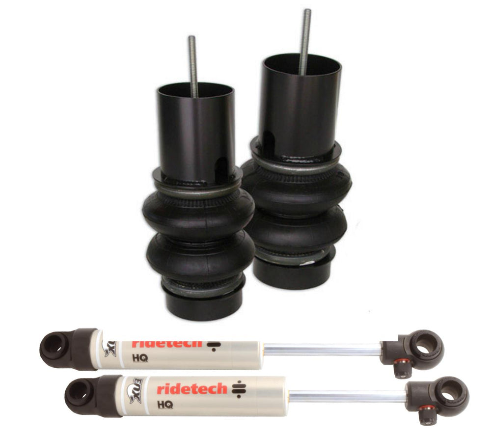 Front CoolRide kit for 97-04 Dakota. Includes air springs brackets HQ Series shocks shock mounts and hardware.