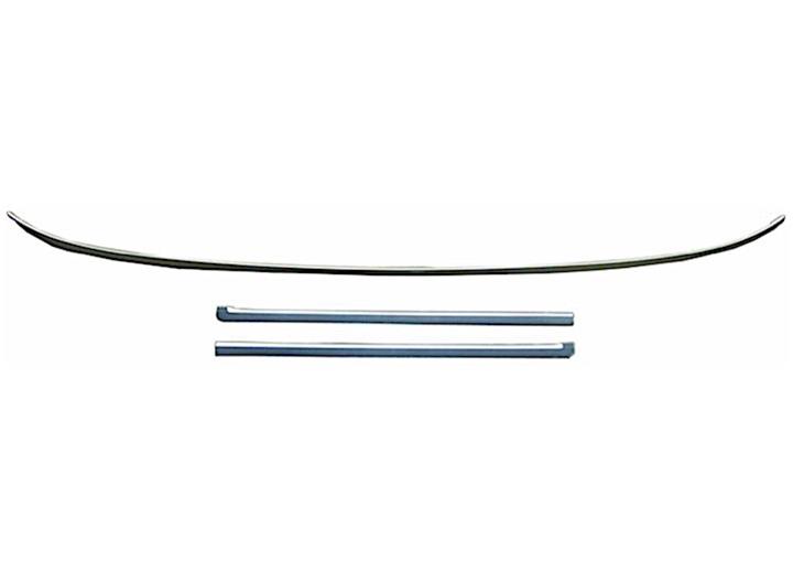 WINDSHIELD REVEAL MLDG SET (3 PCS) 2 DR SDN/HT CHEVELLE/MALIBU/EL CAMINO/ T EMPEST/LEMANS/GTO 6872