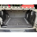 2024-current JLU 4DR full vehicle kit front and rear flooring cargo mat and closeout wheelhouse covers no subwoofer mesa smoke