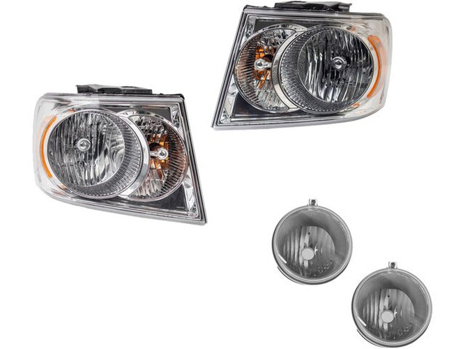 LH HEADLAMP LENS/HOUSING; DURANGO 0709
