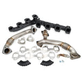 HIGH FLOW EXHAUST MANIFOLD AND UPPIPES KIT SILVERADO/SIERRA 6.6L LMM BLACK