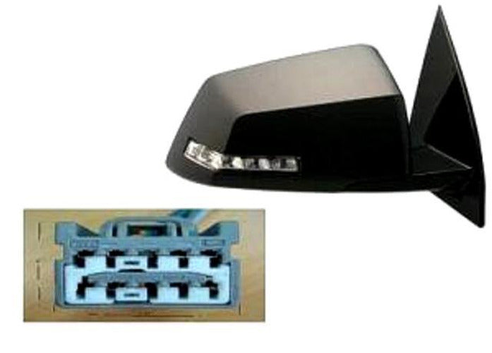 RH MIR OTR REAR VIEW HEATED MAN FOLDING(2ND DESIGN) W/SIGNAL LMP(P) ACADIA 0710;OUTLOOK 0810