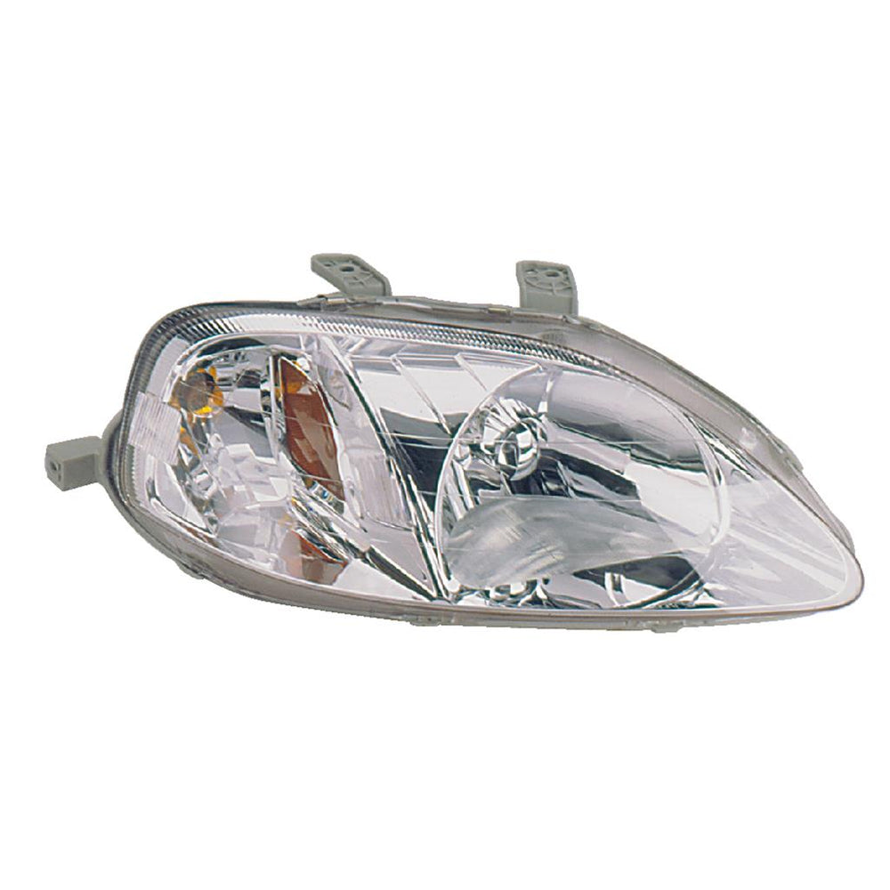 LH HEADLAMP ASSY COMPOSITE; INCLUDES SIDE MARKER LAMP; CIVIC 9900