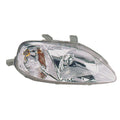 LH HEADLAMP ASSY COMPOSITE; INCLUDES SIDE MARKER LAMP; CIVIC 9900