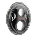 8700EVOJ2 12V ECE LH TRAFFIC LED HIGH/LOW BEAM HEADLIGHTS W/FP/ DRLCARBON FIBER BEZEL 2 LIGHT KIT