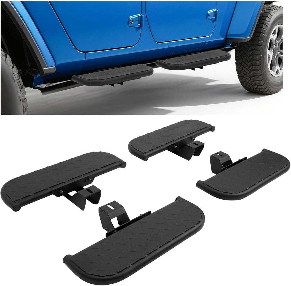 18C WRANGLER JL UNLIMITED 4DR TEXTURED BLACK DROP STEP