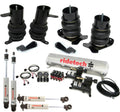 Level 1 Air Suspension System for 58-64 Impala. Includes front CoolRide with HQ Series Shocks and mounts rear CoolRide with HQ Series Shocks and 5 Gallon Analog Compressor System.