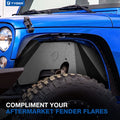 0718 WRANGLER JK FRONT INNER FENDER LINER BLACK