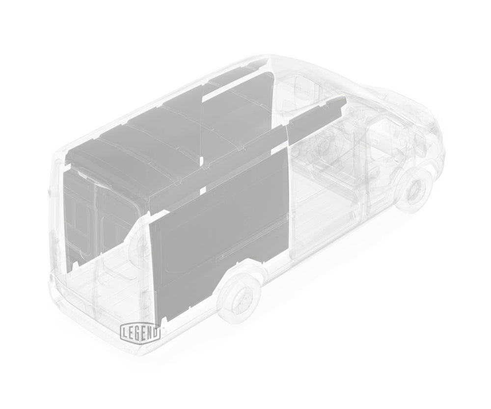 TRANSIT 148 MID ROOF DUAL SLIDERS WALL LIGHT GREY