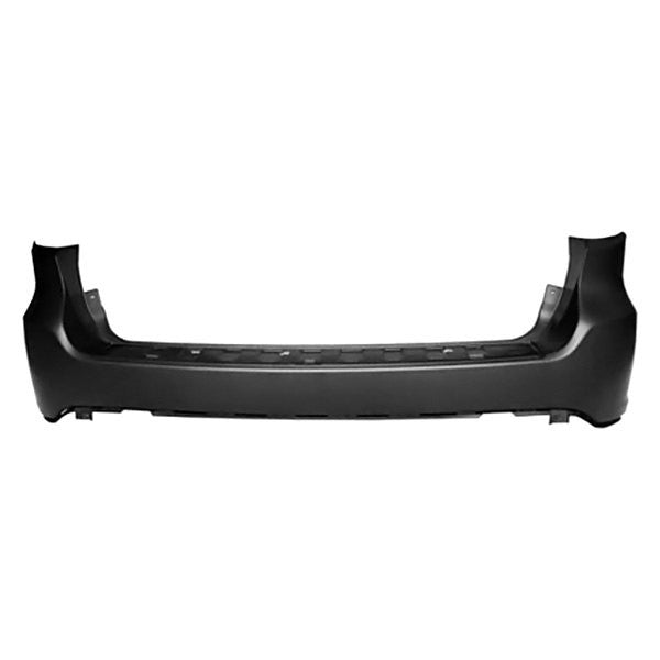 CAPA RR BUMPER COVER W/O PARKING SENSORS; W/O BLIND SPOT DETECTION; PRIME DODGE DURANGO 1124
