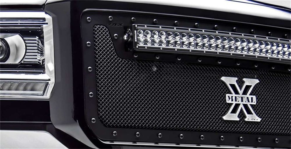 1116 FORD F250/F350 SUPER DUTY TORCH SERIES LED BLACK BUMPER GRILLE