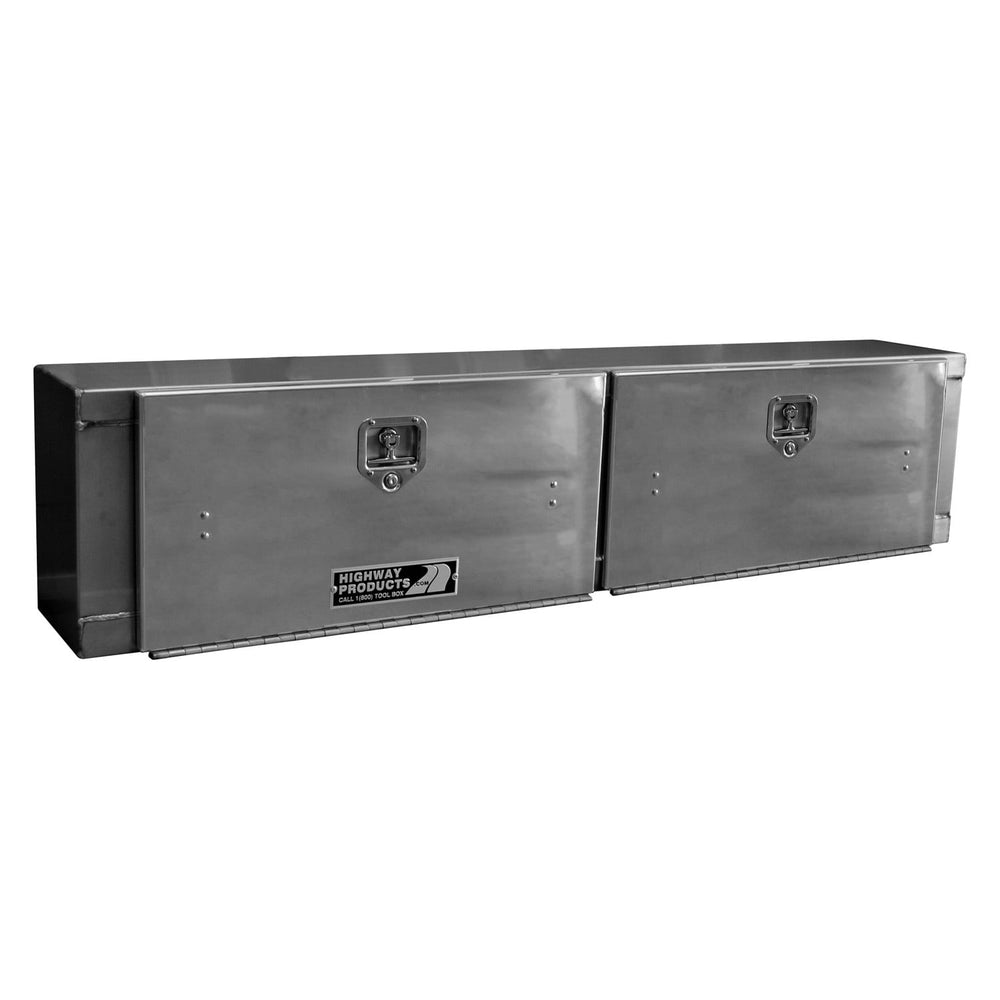 96 X 16 X 13 HIGH SIDE TOOL BOX W/SMOOTH ALUM DOOR & BASE