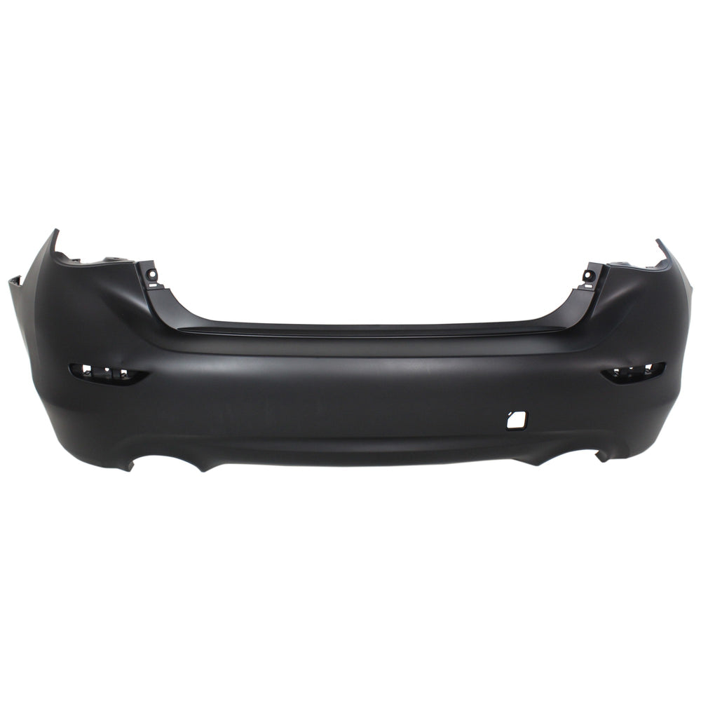 REAR BUMPER COVER W/O OBJECT SENSORS; PRIME INFINITI Q50 1417