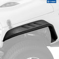 0718 WRANGLER JK FLAT STYLE STEEL FENDER FLARES FRONT & REAR 4PCS SET BLACK TXT