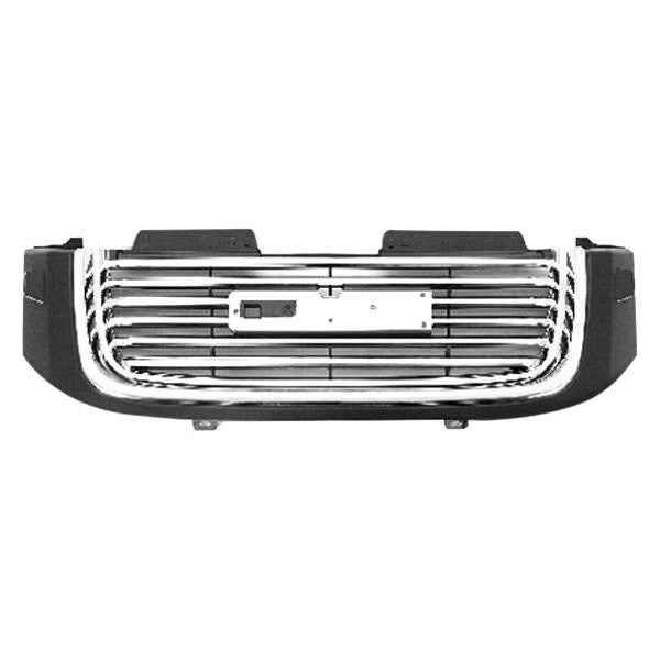 GRILLE CHROME/BLACK W/ BLACK FRAME W/O HEADLAMP WASHER HOLES ENVOY 0607