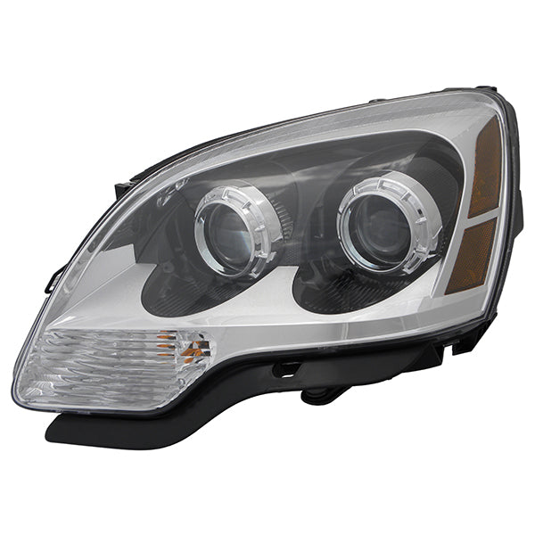 LH HEADLAMP ASSY COMPOSITE; HALOGEN; 2ND DESIGN; ACADIA 0812