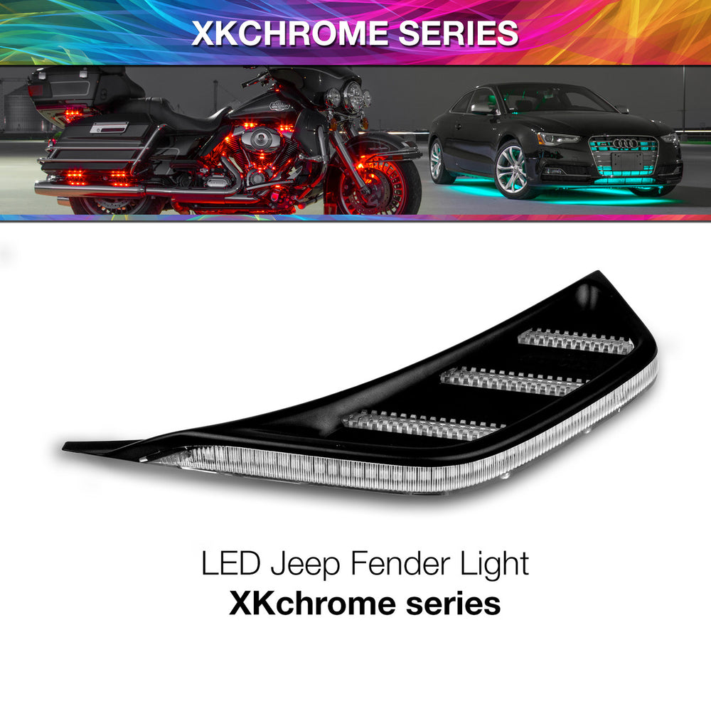 Add on XKchrome JEEP Air Vent Light Light RGB + Amber No Controller