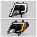 xTune Nissan Frontier 09-20 Projector Headlights - Light Bar DRL - Black