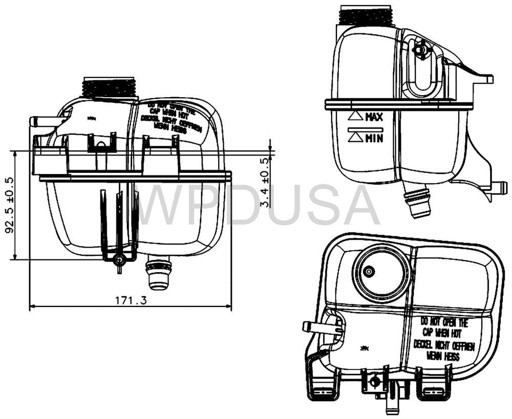 Engine Coolant Reservoir