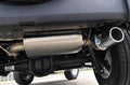 2.5 Inch Axle-Back Sport Single Rear Exhaust Rolled 3.5 Inch Polished Tip Jeep Wrangler JK 07-11 3.8
