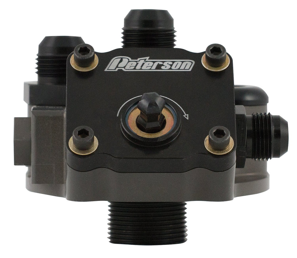 Peterson Fluid Systems Primer Filter Mount -10AN 1 1/2-12 - Right Side Inlet