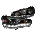 PROJECTOR HEADLIGHT BLACK HOUSING R