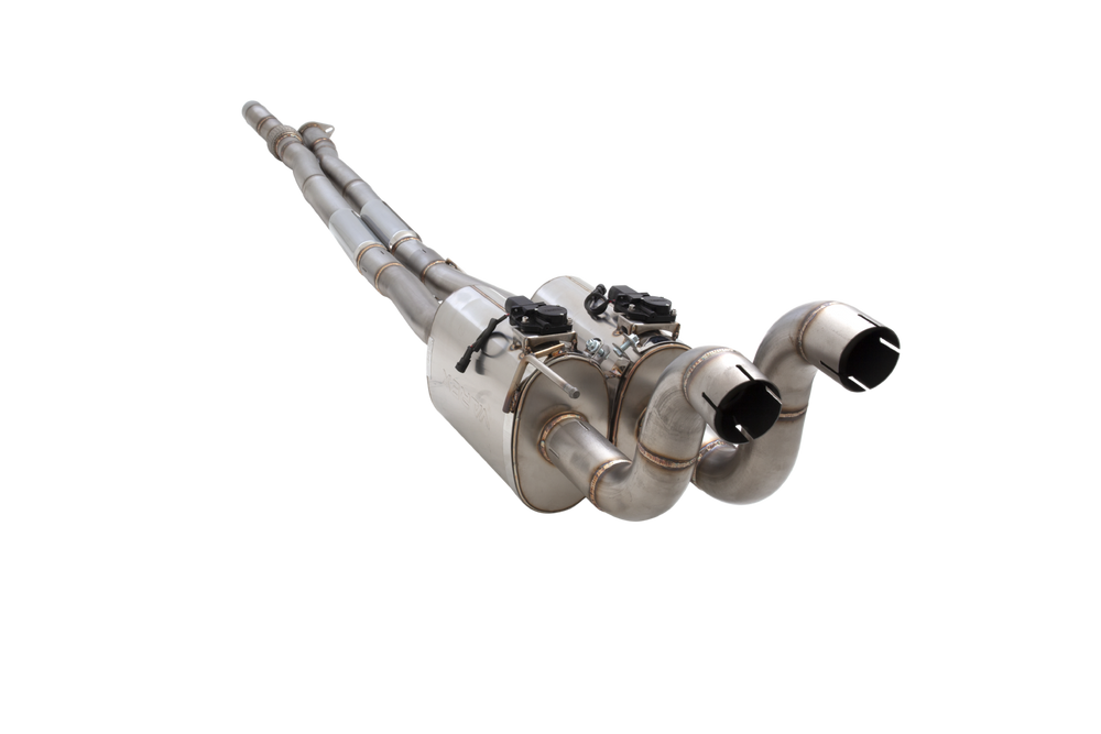 1720 F150 V6 3.5L TWIN TURBO 3IN 304SS CATBACK EXHAUST W/ VAREX CENTRE SYS DU