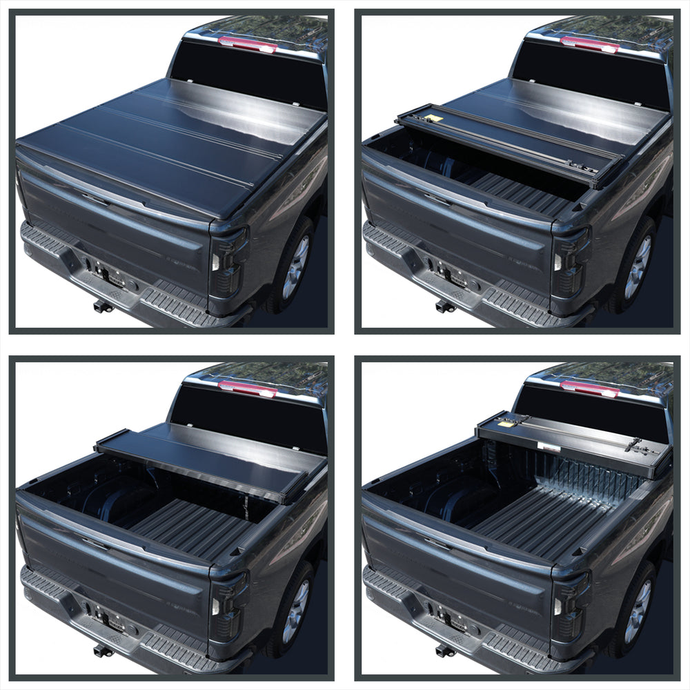 6.5 FOOT SHORT BED HARD QUAD FOLD TONNEAU COVER