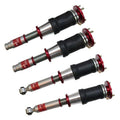 EVO X 08-15 Non-damping adj Camber plates Double bellow front sleeve rear air springs