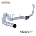 ~(95 lbs. 47X16X15)~ 2003-2007 F-250 350 6.0L EC CC T409 Stainless Steel 5 Turbo Back Single Side Exit - No Muffler