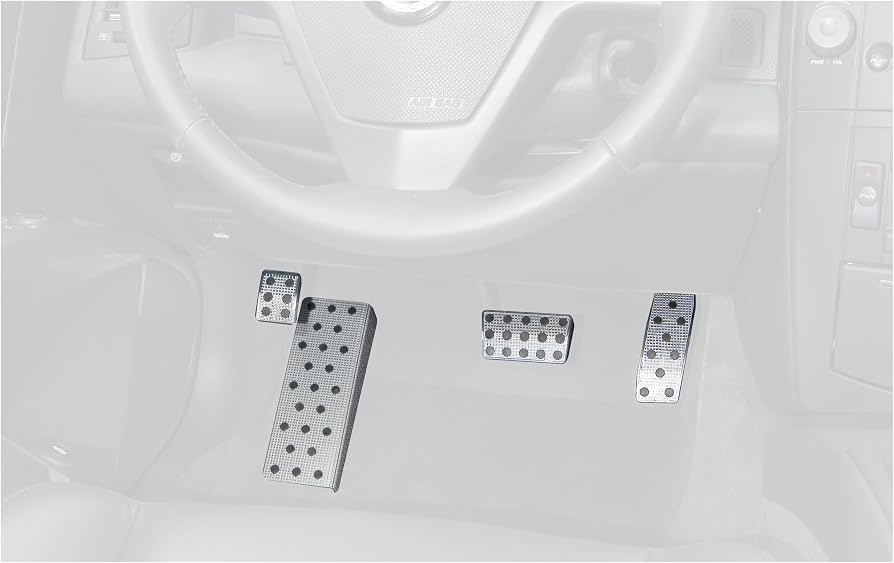 Pedal Covers: 2003-2006 Cadillac CTS; Liquid Solid Billet Pedals; track design; footrest