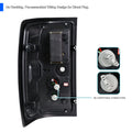 LED TAIL LIGHTS FULL BLACK HOUSING CLEAR LENS