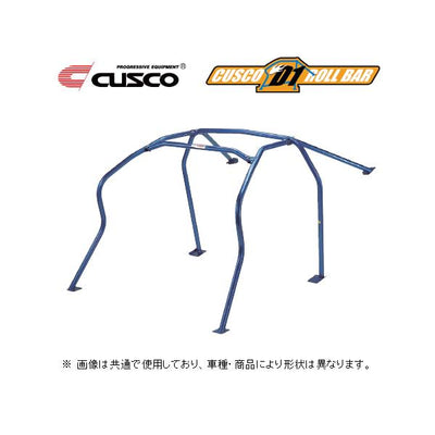 Cusco D1 Chromoly Blue 2-Pssgr 5-PT Roll Cage 08-14 Subaru Impreza STi