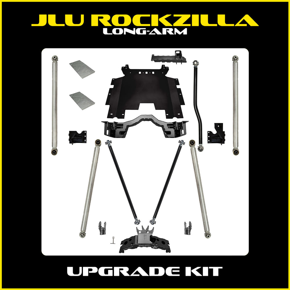 18C WRANGLER JLU 4DR FRT/RR UPGRADE JLU ROCKZILLA LONG ARM MOUNTS