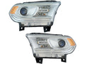 CAPA DG DURNGO 1620 HEADLIGHT ASSY HALOGEN W/LED DRL CHROME TRIM LH