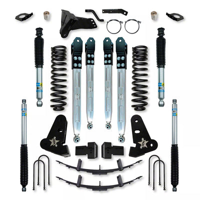 1722 F250 4X4 17C F350 4X4 FRT/RR 4IN X FACTOR PRO W/BILLET ALUM ARMS & BILSTEIN 5100 SHCKS