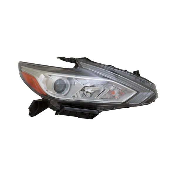 CAPA NS ALTIMA SDN 1617 HEADLIGHT ASSY LED 2.5L ENG W/O SR HALOGEN W/O LED DRL CHROME RH