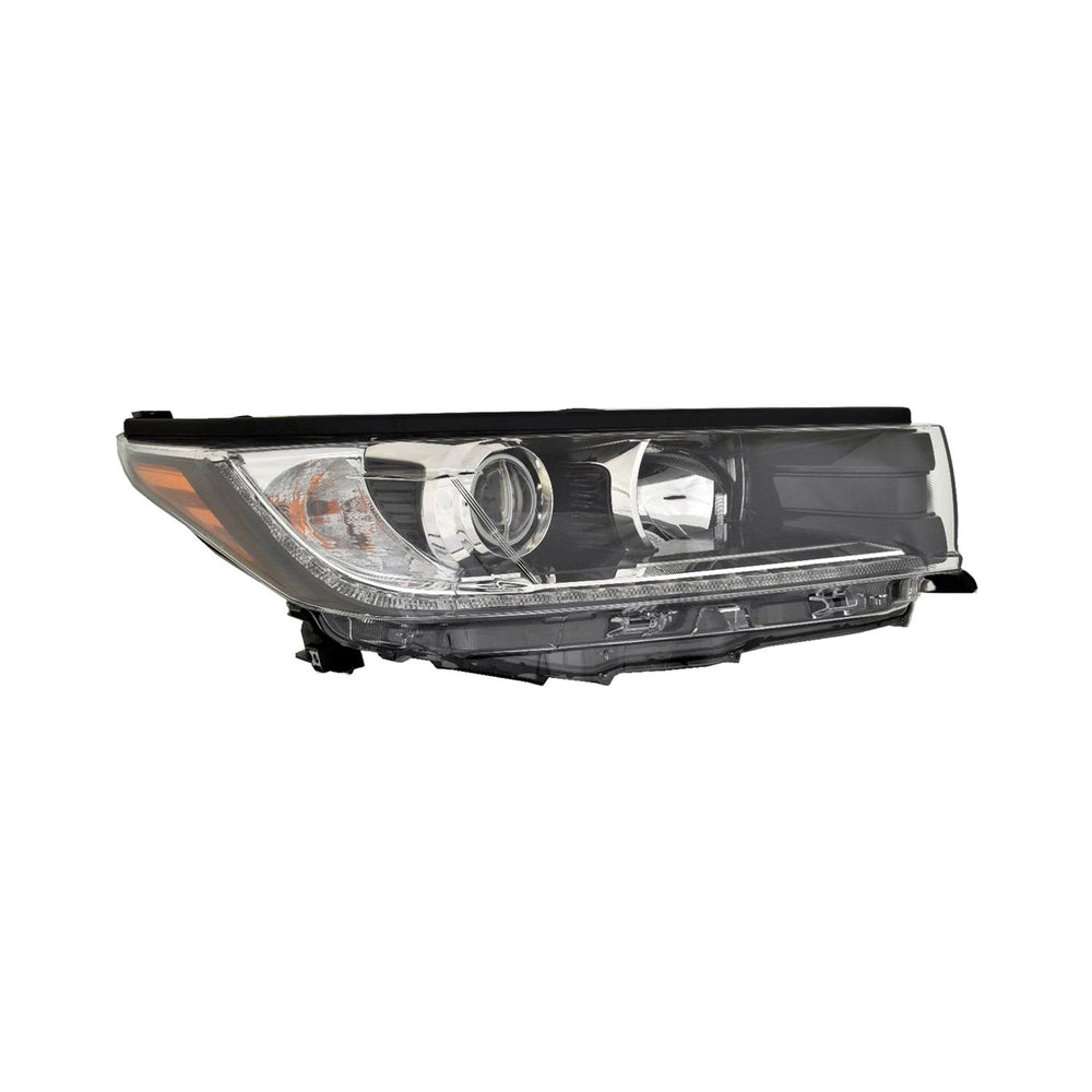 TY RH HEADLIGHT ASSY; SE; W/O SMOKED CHROME; W/BLACK ACCENT; W/LED DRL HIGHLANDER 1718
