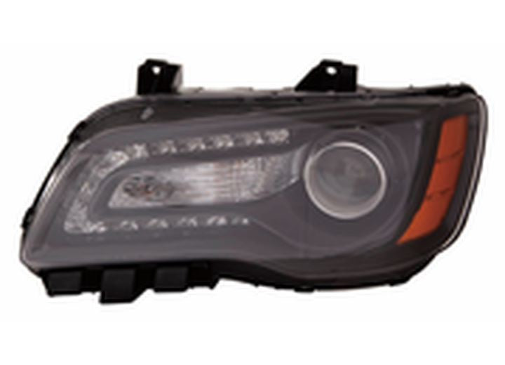 CAPA CR 300 1214 HEADLIGHT ASSY HALOGEN BLK BEZEL LH