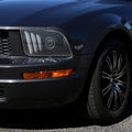 LIGHT BAR PROJECTOR HEADLIGHTS- BLACK HOUSING CLEAR LENS