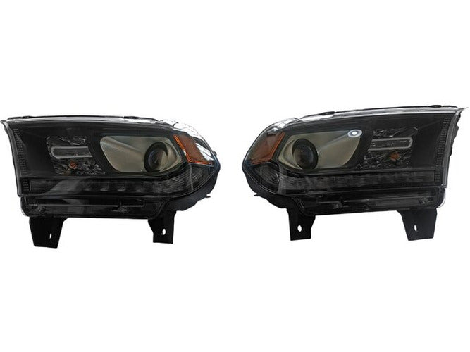 CAPA DG DURNGO 1620 HEADLIGHT ASSY HALOGEN W/LED DRL CHROME TRIM RH