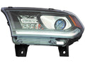 CAPA DG DURNGO 1618 HEADLIGHT ASSY HALOGEN W/LED DRL BLACK TRIM LH