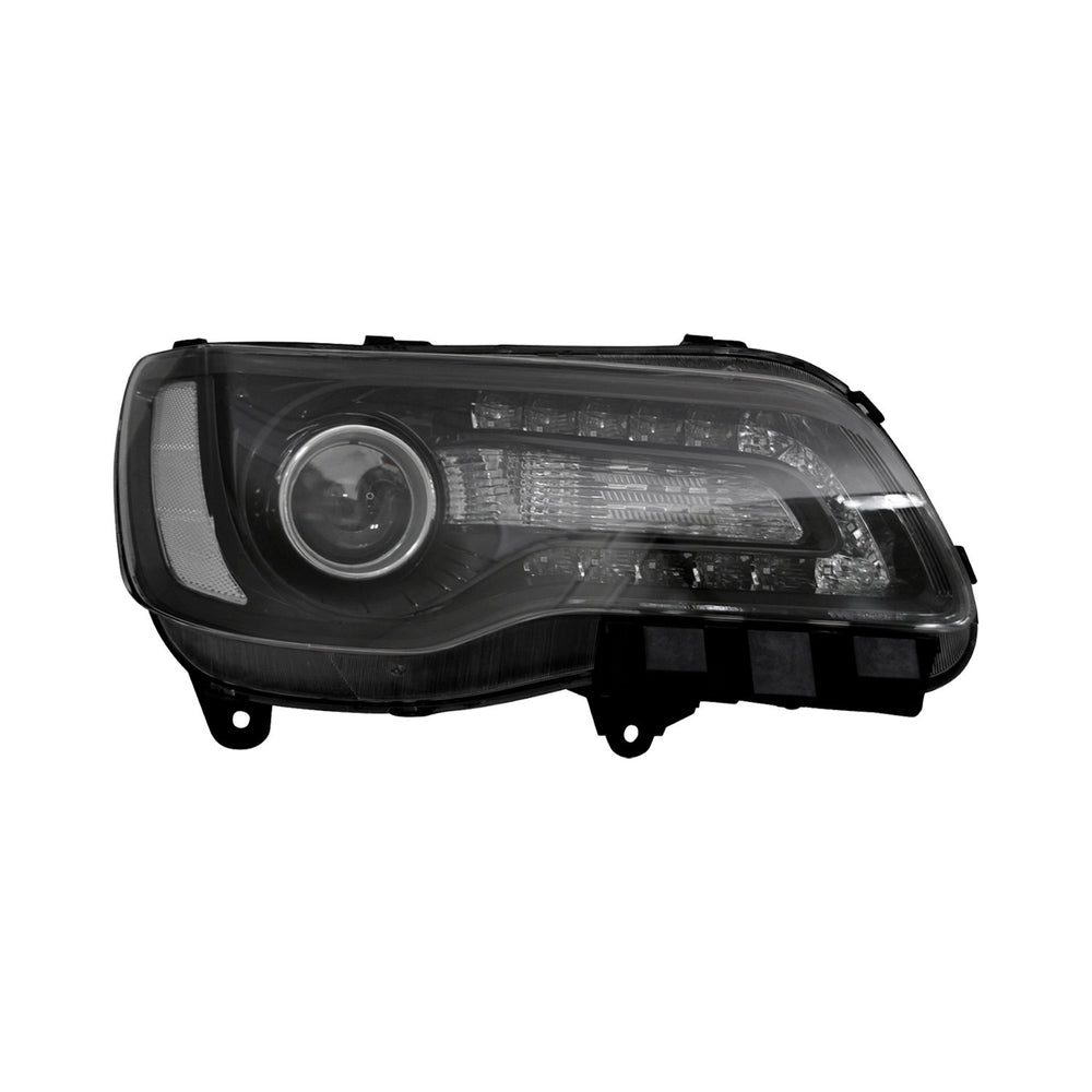 CAPA CR 300 1820 HEADLIGHT ASSY HALOGEN PROJECTOR CODE LMC/MFA BLK BEZEL RH