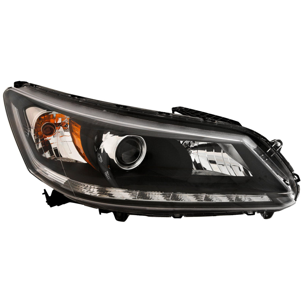 CAPA HD ACCORD SDN 1314 HEADLIGHT ASSY W/LED DRL HALOGEN EXL/TOURING 3.5L ENG RH